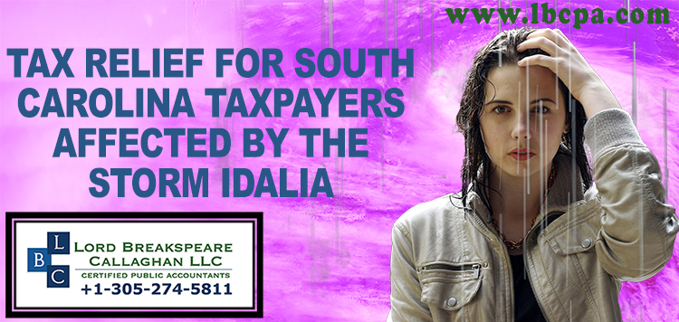 IRS: South Carolina Taxpayers Impacted by Idalia Qualify for Tax Relief; Oct. 16 Deadline, Other Dates Postponed to Feb. 15